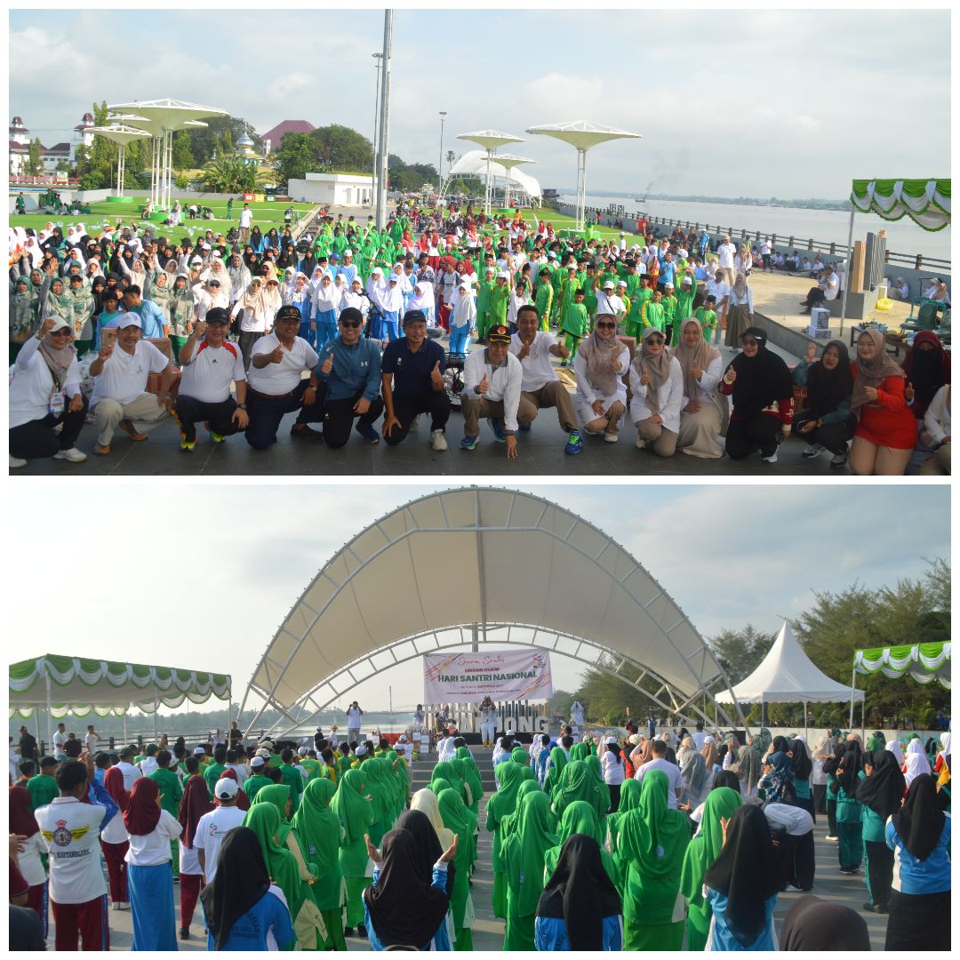 Senam Santri Meriahkan Peringatan Hari Santri Nasional 2025 di Kukar